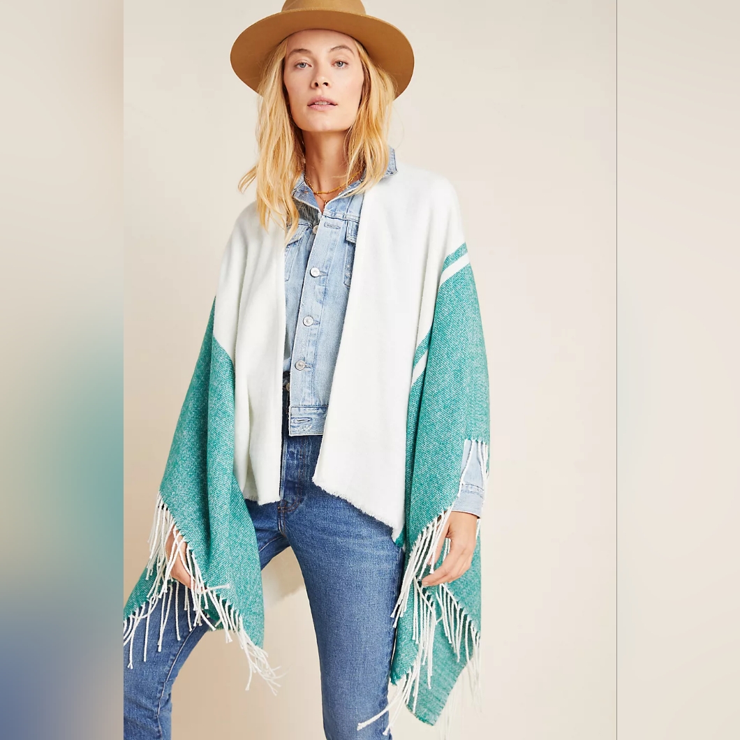 Anthropologie Loretta Fringed Kimono *Nwt* One Size*